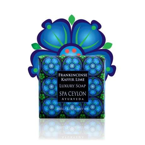 Prírodné krémové mydlo s kadidlom, limetkou a tangerínkou - FRANKINCENSE KAFFIR LIME