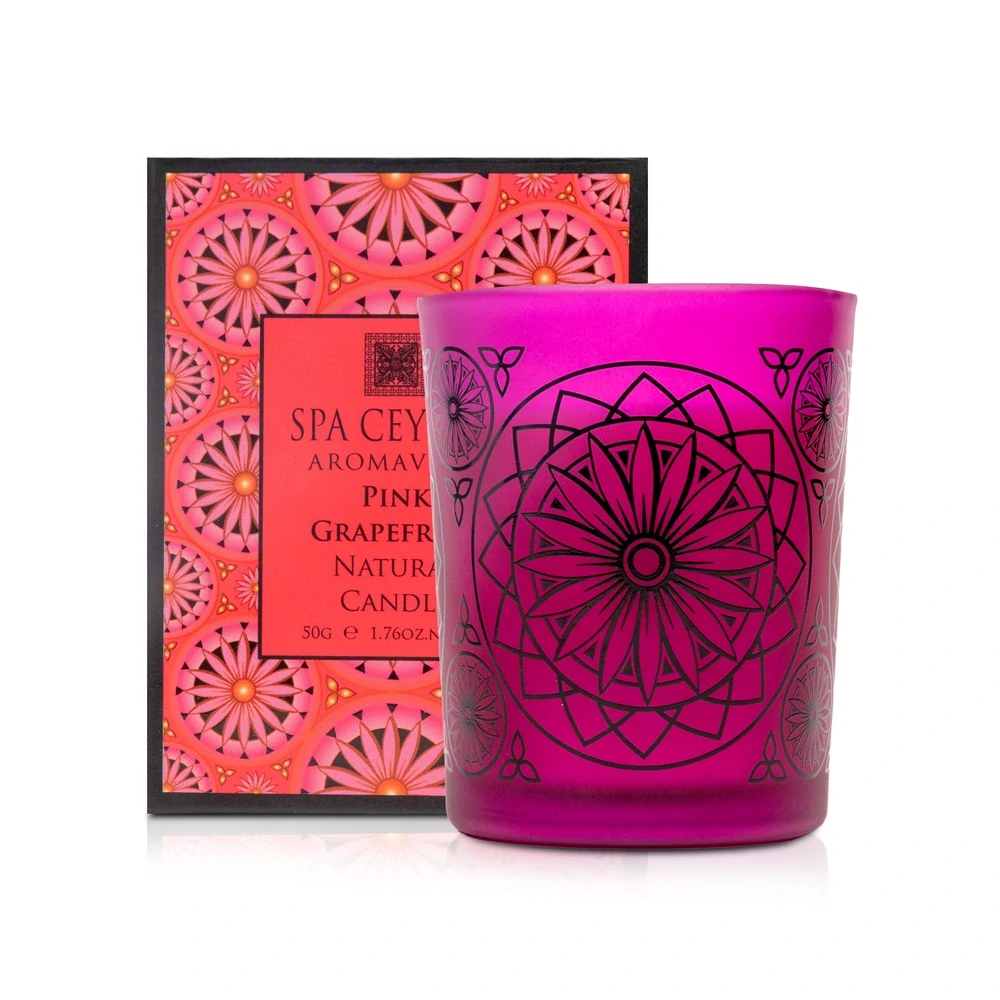 Prírodná aromatická sviečka PINK GRAPEFRUIT