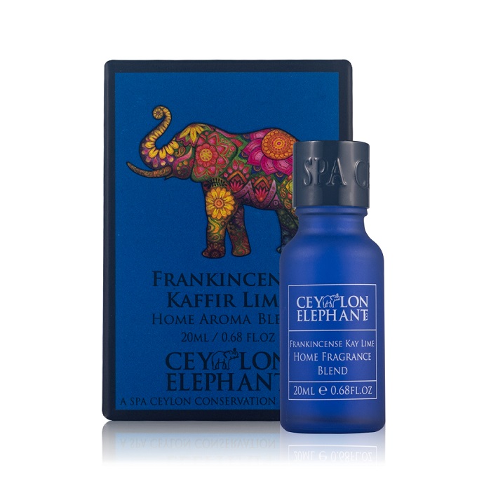 Zmes esenciálnych olejov kadidlo, gáfrová limetka, tangerínka, santalové drevo - FRANKINCENSE KAFFIR LIME
