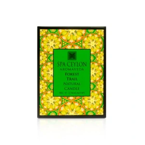 Prírodná aromatická sviečka - mäta, citrónová tráva a eukalyptus - FOREST TRAIL