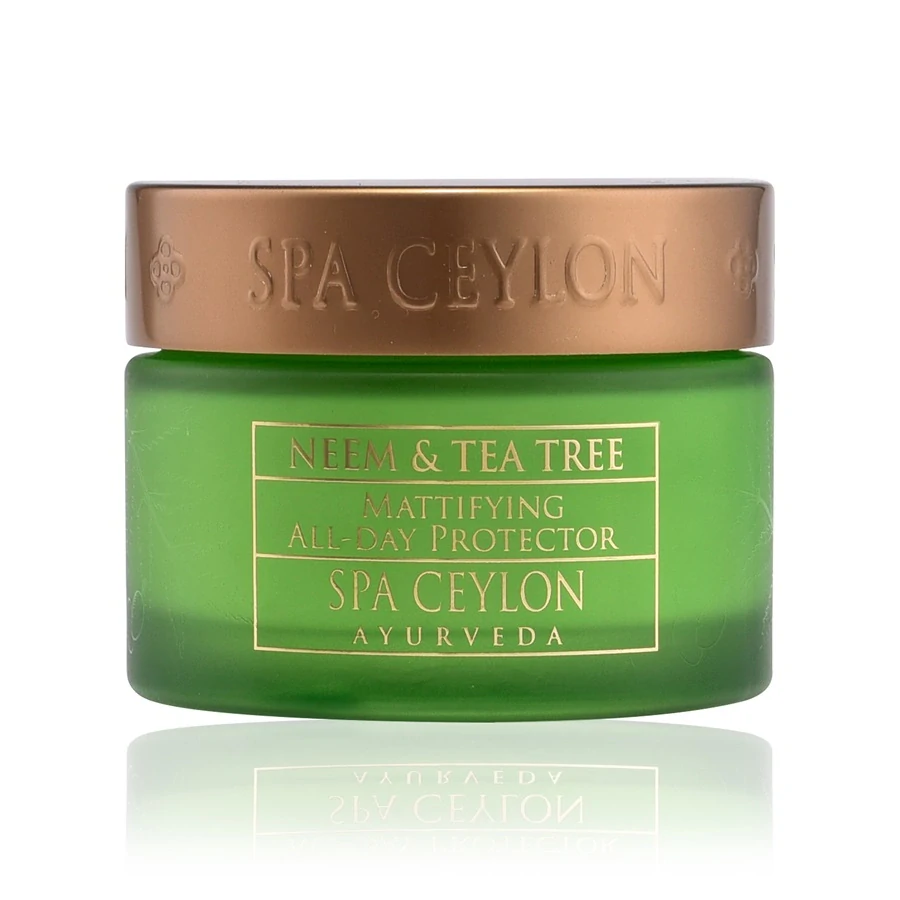 Celodenný zmatňujúci a ochranný pleťový krém - na problematickú, aknóznu a mastnú pleť - Neem a čajovník - NEEM & TEA TREE