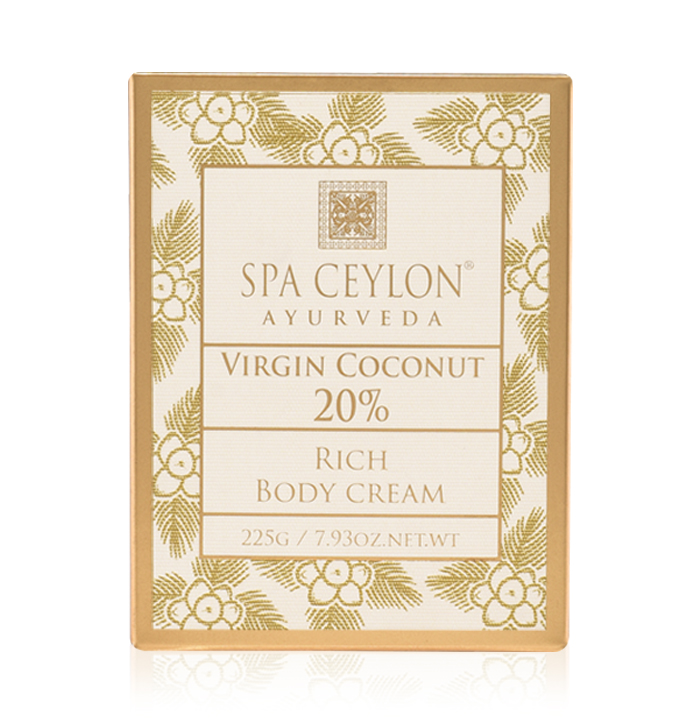 Bohatý telový krém - panenský kokos - VIRGIN COCONUT 20%