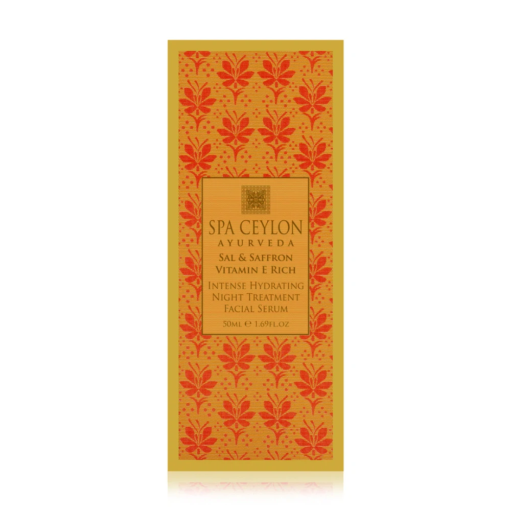 Intenzívne hydratačné nočné pleťové šafranové sérum - na suchú pleť a jej regeneráciu - s vitamínom E - SAL & SAFFRON
