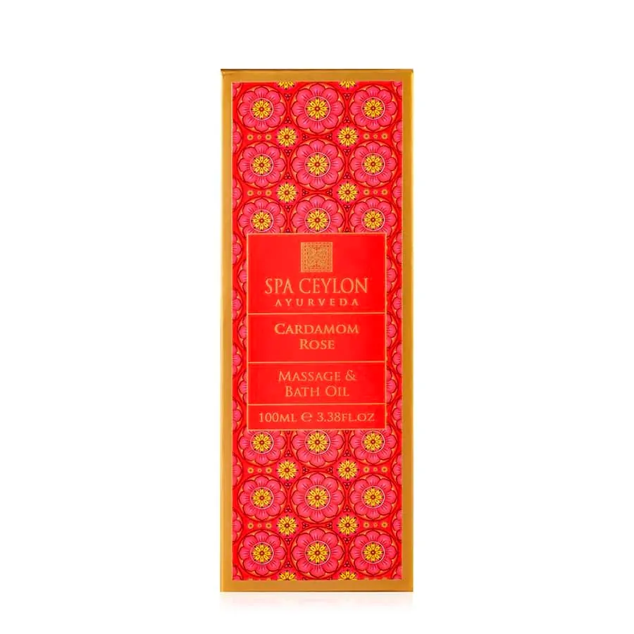 Masážny a kúpeľový olej - kardamóm s ružou - CARDAMOM ROSE