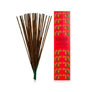 Aromatické vonné tyčinky - santalové drevo, vetiver, pačuli, škorica - SPICED SANDALWOOD (Ceylon Elephant)